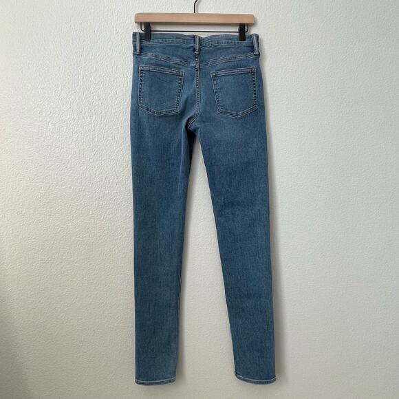 GAP Women's Skinny Jean Medium Wash Distressed Casual Denim Size 18 Cotton Blend - Picture 4 of 8
